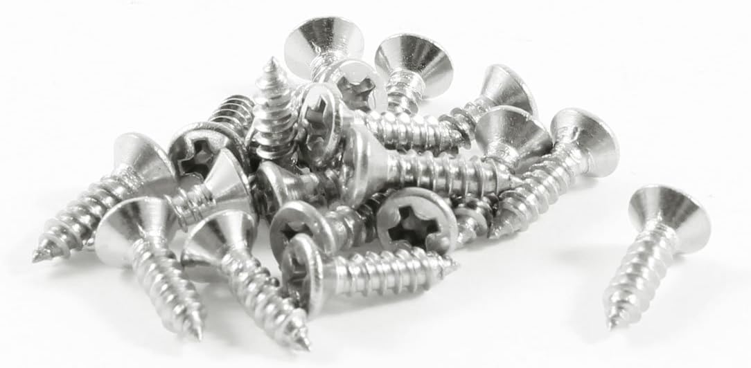12mmx3mm Thread Diameter Stainless Steel Crosshead Self Tapping Screw 20Pcs