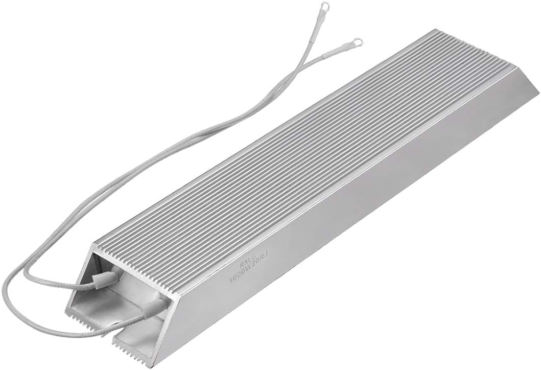 1000W 20 Ohm Aluminum Housing Wirewound Braking Load Resistor for VFD Inverter