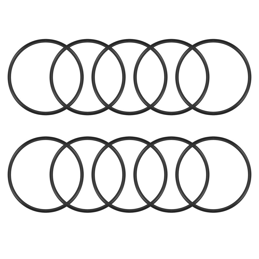Nitrile Rubber O-Rings 43.6mm OD 40mm ID 1.8mm Width, Metric Sealing Gasket, Pack of 10