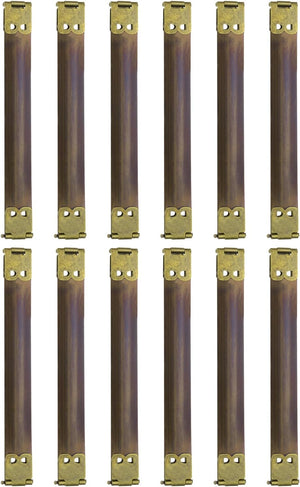 12Pcs Metal Internal Flex Frame, 12cm/4.7" Coin Purse Frame Handbag Hinges Clip for Wallet Bag DIY Craft Sewing Purse Making, Bronze