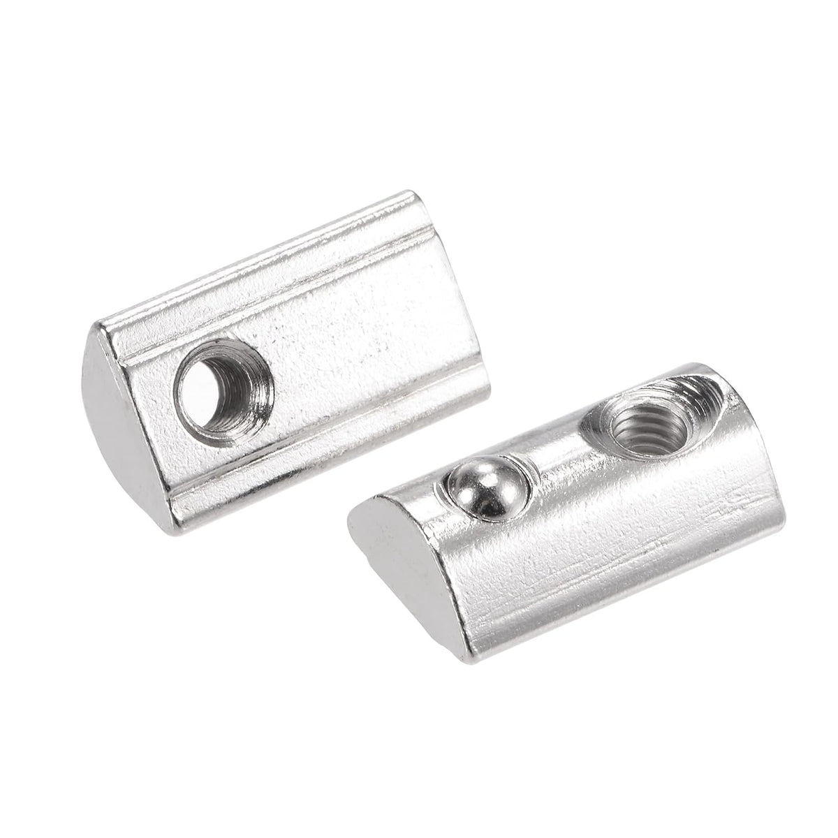 M5 T Slot Nuts Roll in Spring T-nut with Ball Carbon Steel for 4040 Series Aluminum Extrusion Profile Rail with 8mm Slot 15Pcs