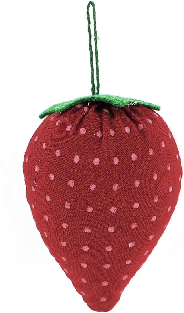 LinkMejor Strawberry Shape Pin Cushion Pillow Needles Holder Sewing Craft Kit
