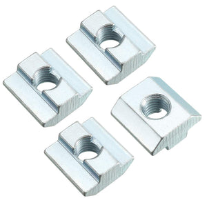 Slide in T-Nut, M8 Threaded for 4040 Series Aluminum Extrusions Profile, Pack of 4