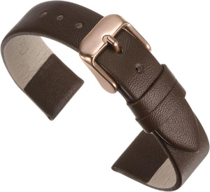 Multi-sizes Genuine Leather Band, Flat Thin Elegant Leather Watch Strap for Men and Women - Part 1