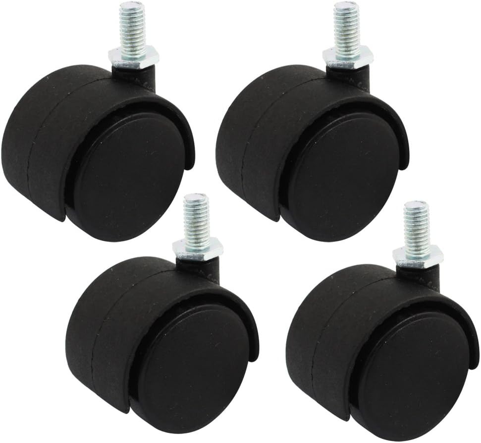 Luggage Case Carts 1.5" Rotatable Swivel Wheel Caster Black 4pcs