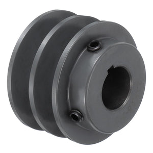 2AK25-7/8 V-Belt Sheave 7/8"Bore x 2.55"OD Double Groove Web Sheave Bored-to-Size Sheave, Cast Iron, Belt Section for 4L or A Belt