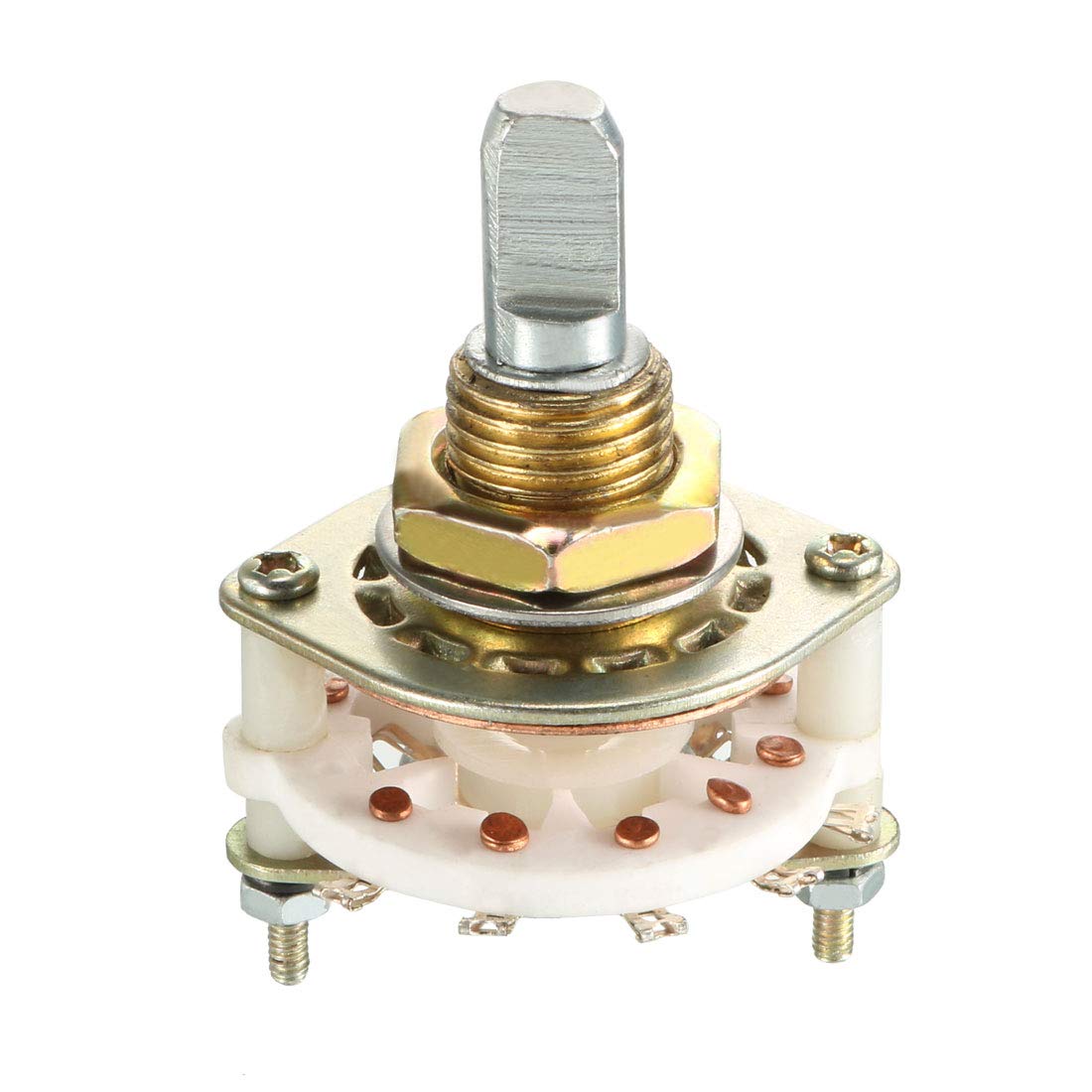 1P10T 1 Pole 10 Position Selectable Single Deck Band Channel Rotary Switch Selector