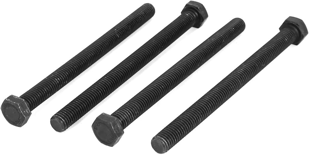 M12x150mm Grade 8.8 Fully Thread Hexagon Head Metal Hex Cap Screw Bolt Stud 4pcs