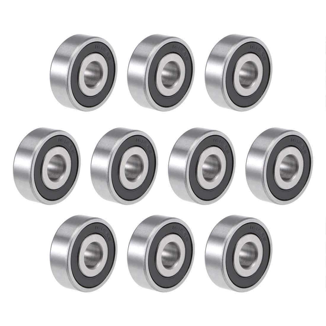 1614-2RS Deep Groove Ball Bearing 3/8-inchx1-1/8-inchx3/8-inch Sealed Z2 Lever Bearings 10pcs