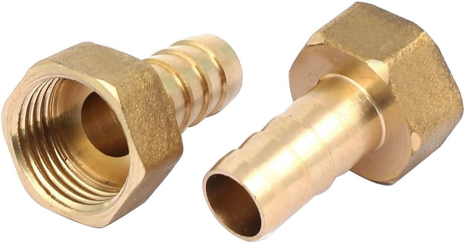 1/2BSP Female Thread 12mm Hose Barb Tube Fitting Coupler Connector Adapter 2pcs