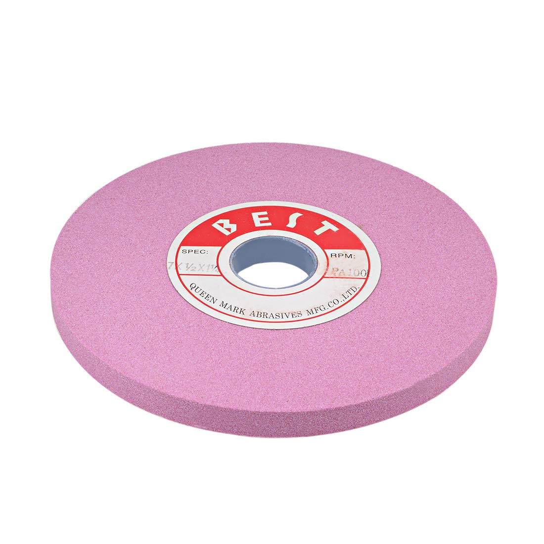 7-Inch Bench Grinding Wheels Pink Aluminum Oxide PA 100 Grit for Surface Grinding