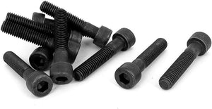 M8 x 40mm 12.9 Alloy Steel Hex Socket Head Cap Screws Bolt Black 10pcs