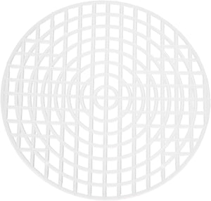 20Pcs Plastic Mesh Canvas Sheets, 3.9" Big Circle Mesh Mat for Embroidery, Knit Crochet, Craft Projects, Bag Making, Home Decoration, White