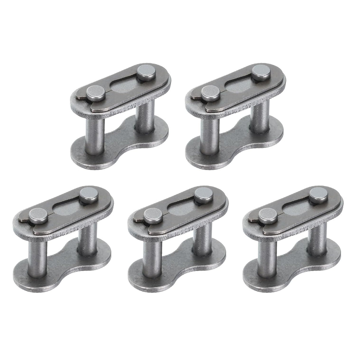5Pcs #40H/ DIN/ISO 08AH Chain Master Connector Link Roller, 1/2" Pitch Carbon Steel, Standard Connecting Split Links