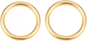 O Ring Buckle, 20mm and 25mm ID Zinc Alloy Fasteners Gold Tone for Bag DIY 11 Pcs