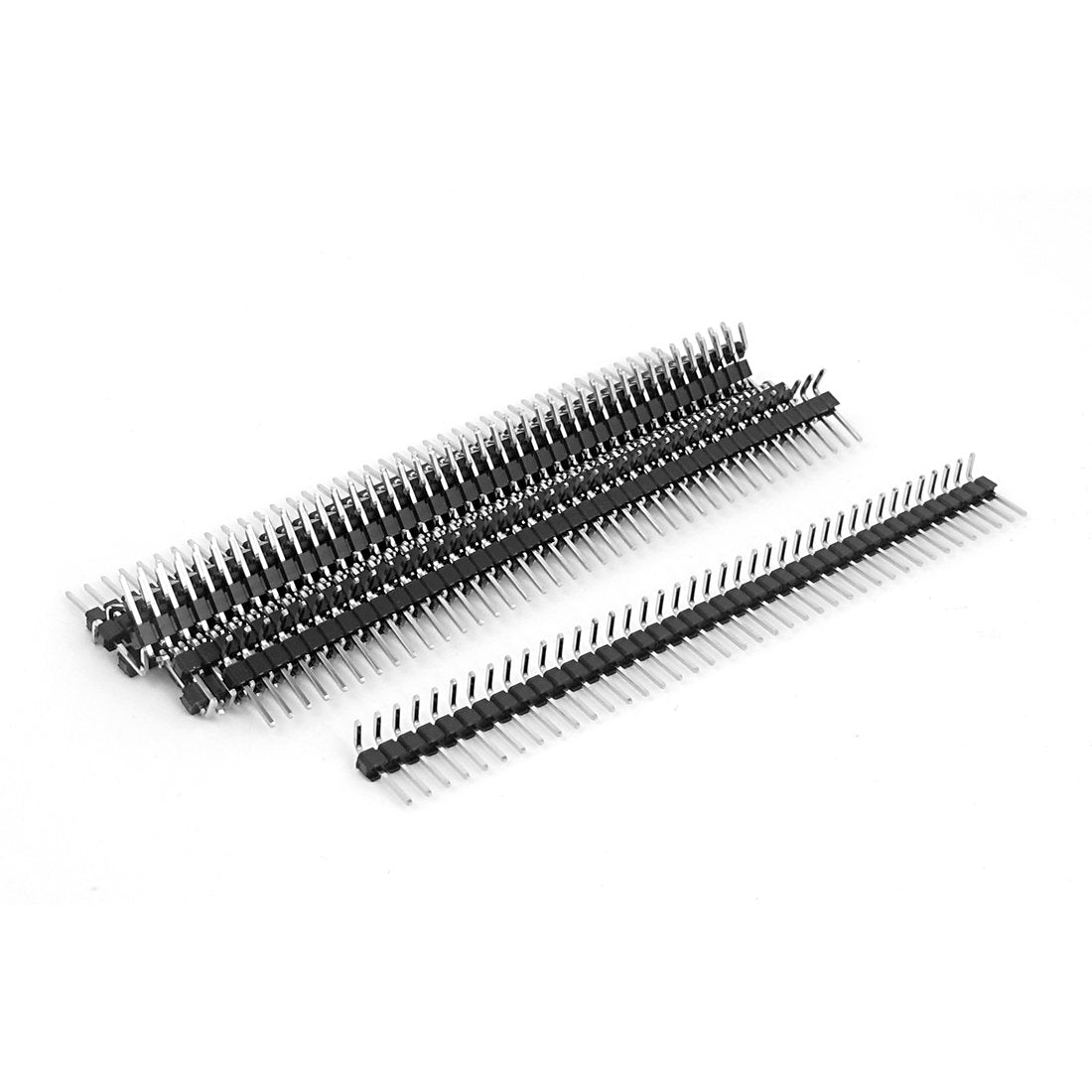 Right Angle Single Row 40-pin 2.54mm Male Header for Breadboard (Pack of 10)