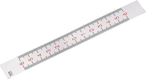 Center Finding Ruler 60mm-0-60mm Table Sticky Adhesive Tape Measure, Aluminum Track Ruler with Holes, (from the Middle).