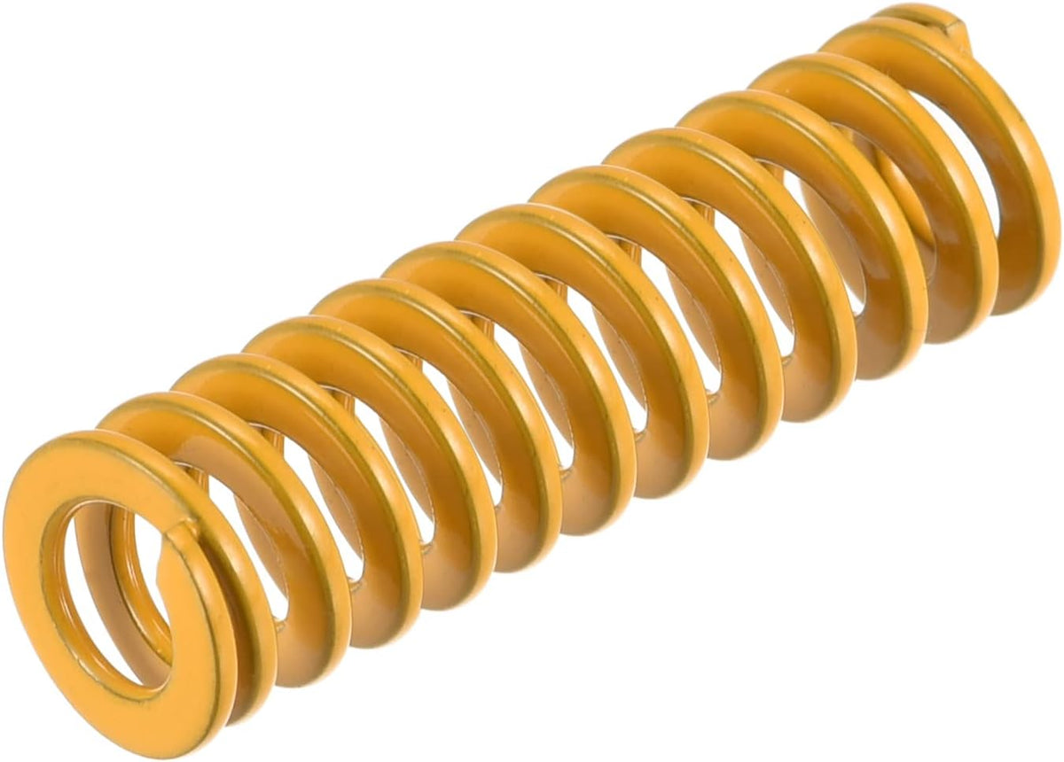 3D Printer Die Spring, 8mm OD 25mm Long Spiral Stamping Light Load Compression Mould Die Springs for 3D Printer Electric Part, Yellow
