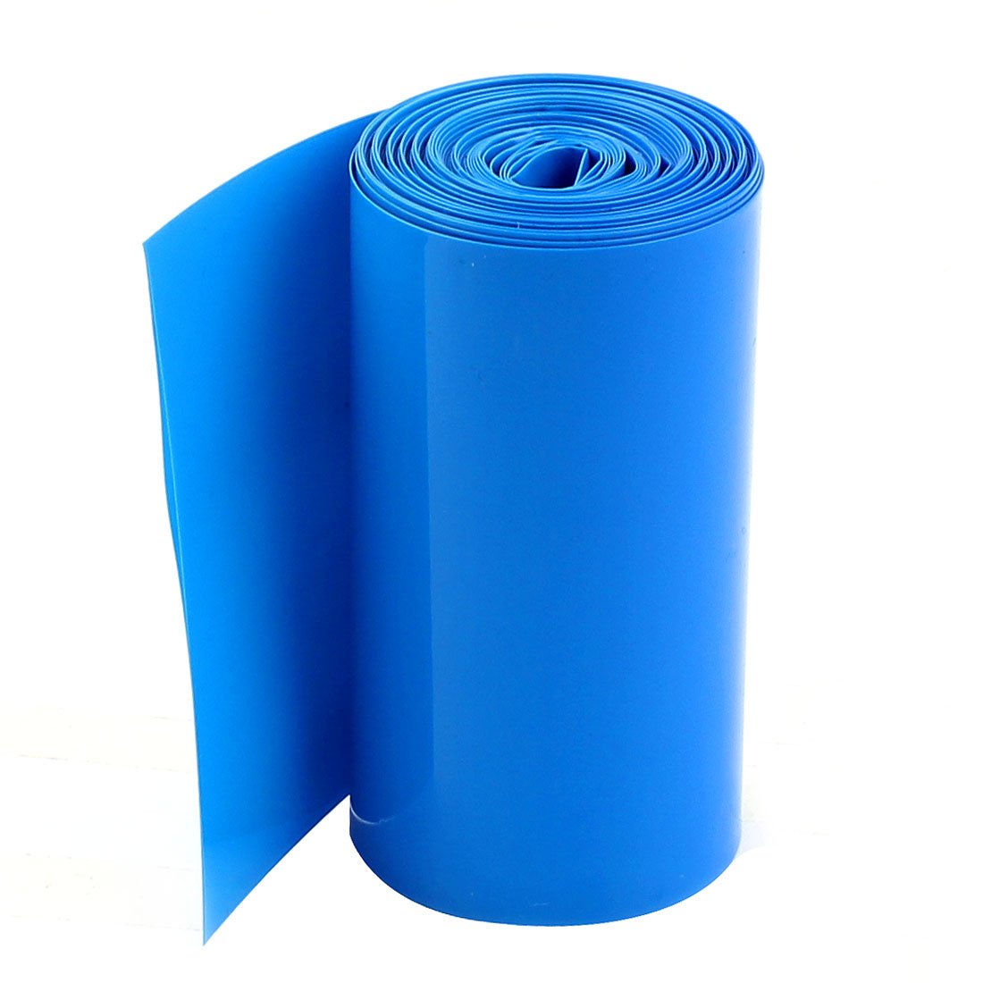 2Meters 85mm Width PVC Heat Shrink Wrap Tube Blue for 18650 Battery Pack