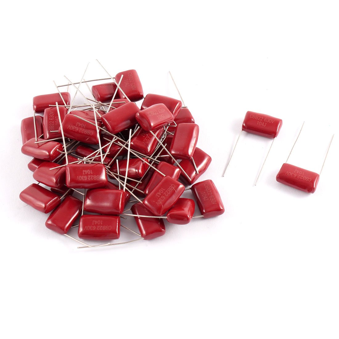 CBB22 630V 104J 0.1uF Metallized Polypropylene Film Capacitors 40pcs
