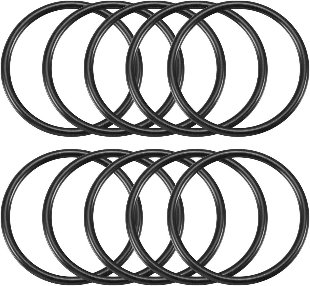 Nitrile Rubber O-Rings 45mm OD 38.8mm ID 3.1mm Width, Metric Sealing Gasket, Pack of 10