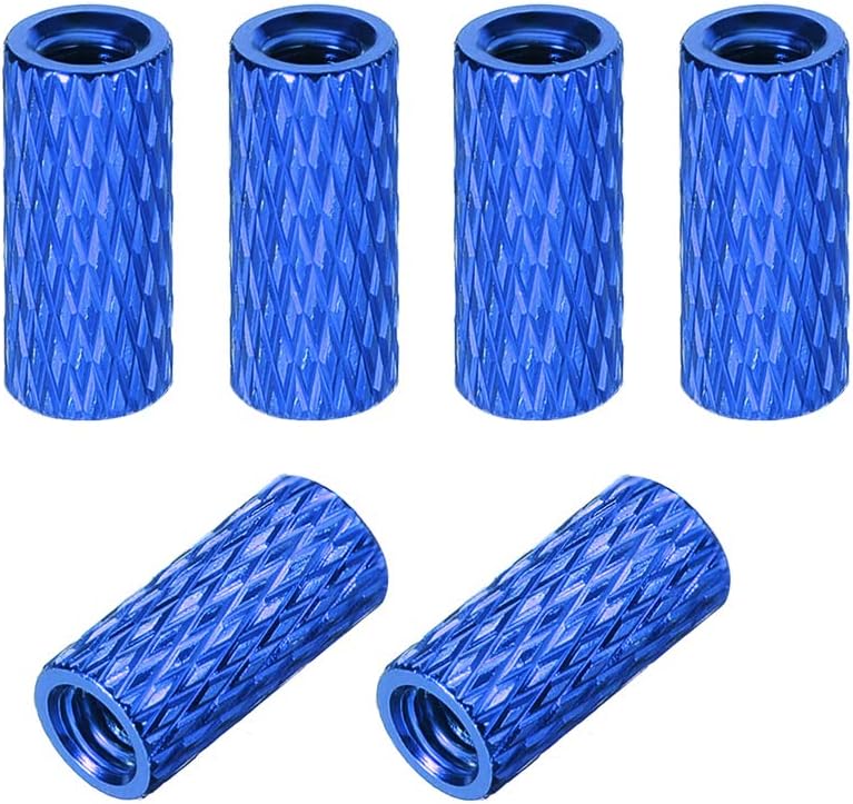 M3x10mm Aluminum Standoff with Mesh Texture Column Spacer for RC Airplane FPV Quadcopter CNC Royal Blue 6pcs