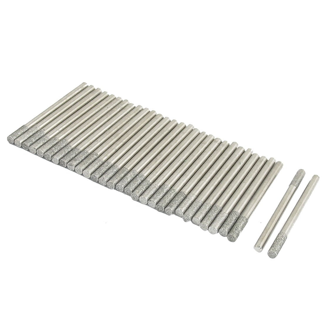 30pcs 3mm Cylindrical Nose 3mm Alloy Shank Grinding Buffing Bits