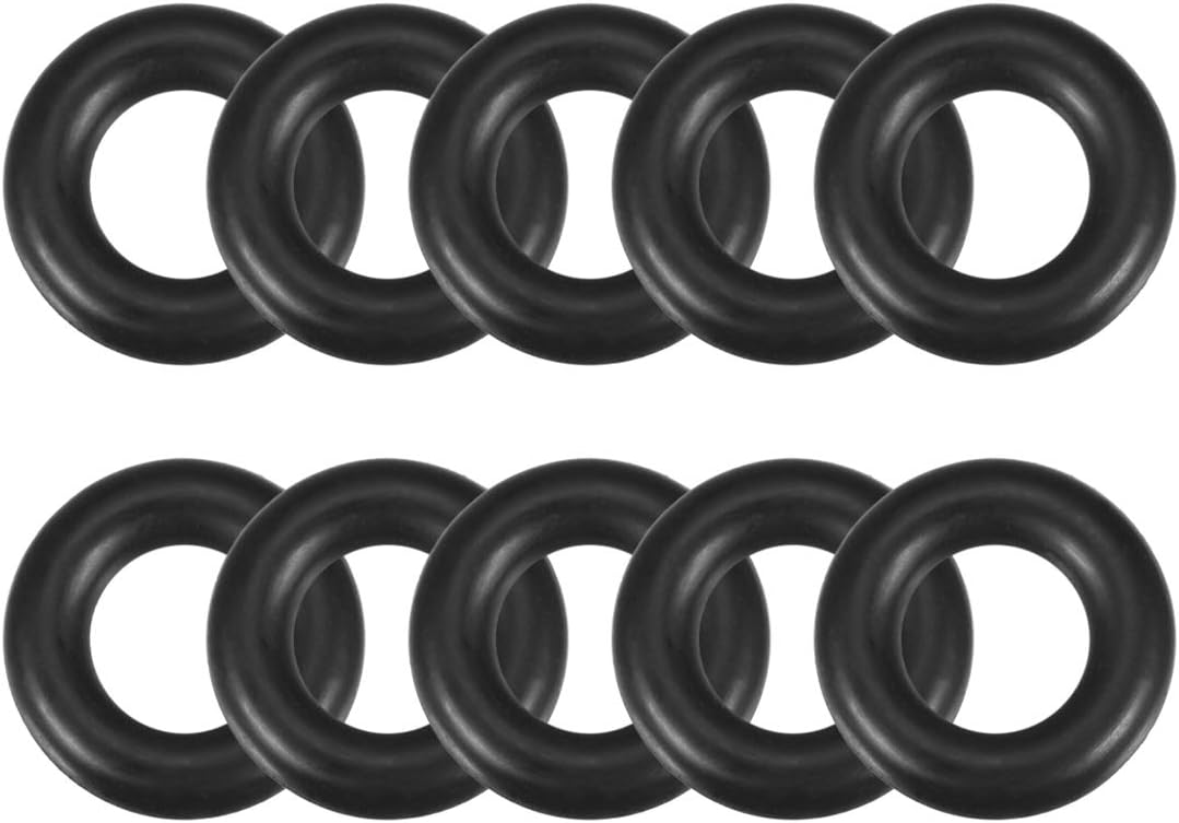 Nitrile Rubber O-Rings 19mm OD 11mm ID 4mm Width, Metric Sealing Gasket for Automotive Machine Plumbing, Pack of 10