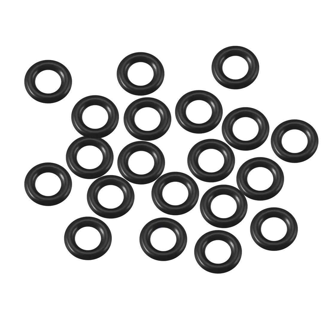 Nitrile Rubber O-Rings 7.35mm OD 3.75mm ID 1.8mm Width, Metric Sealing Gasket, Pack of 20