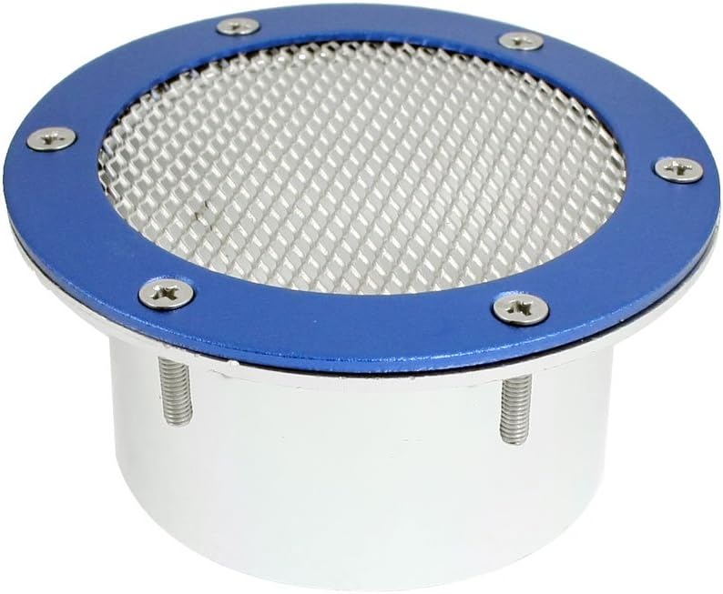 Scoop Vent Cover Air Hood Decor Blue Silver Tone for Automotive