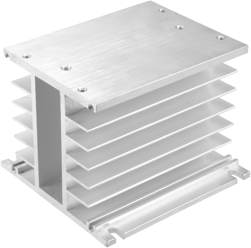 Aluminum Heat Sink SSR Dissipation for Three Phase Solid State Relay 10A-100A