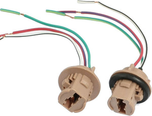 2PCS DC 12V T20 7443 Turn Brake Signal Light Socket Wiring Harness Connector Plug Pigtail Adapter for Car