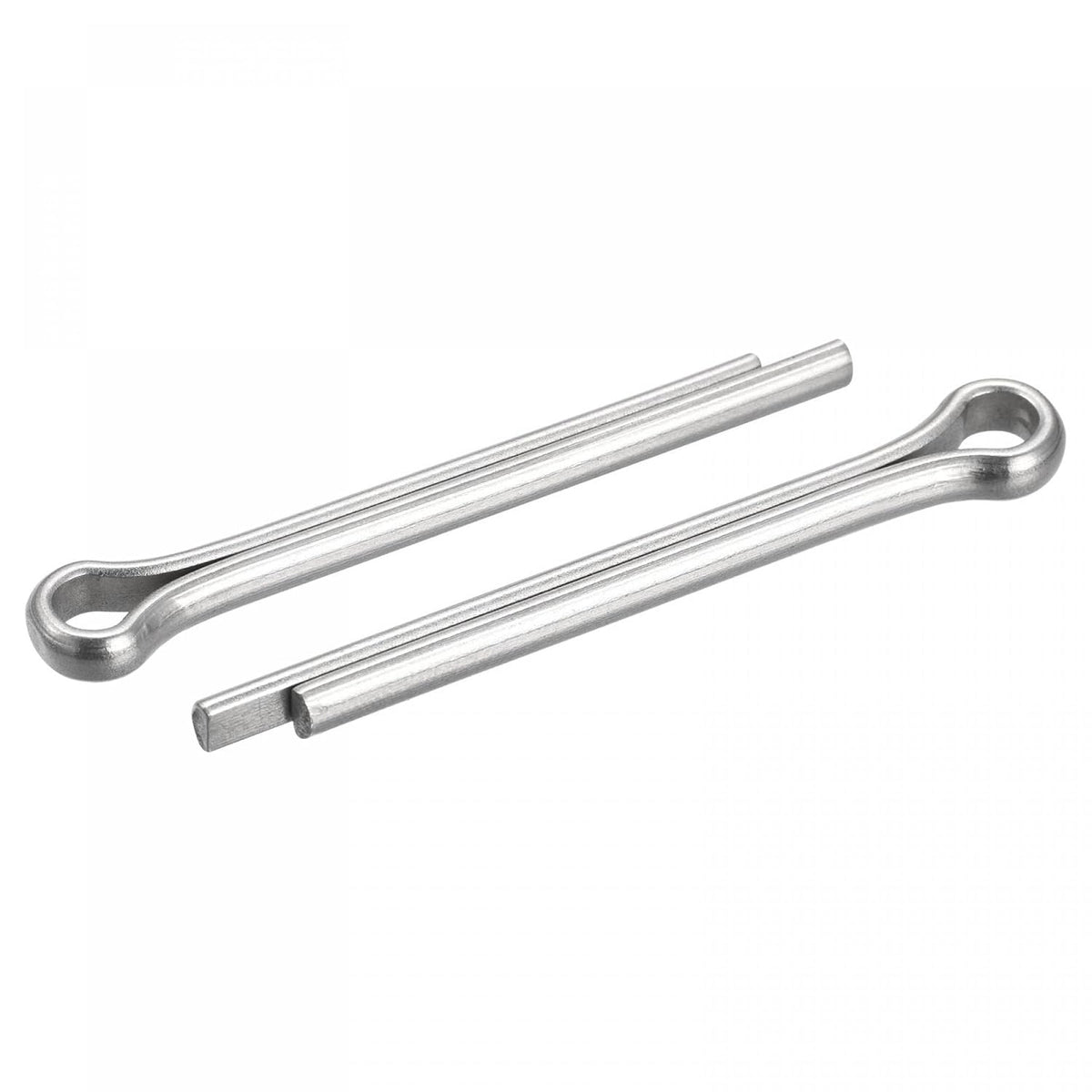 Split Cotter Pin, 5mm x 45mm Stainless Steel Clip Fastener Fitting for Automotive, Mechanics, Silver Tone, 25Pcs