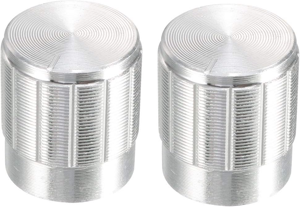 2Pcs 16x14mm Aluminum Alloy Potentiometer Rotary Knob,for 6mm Diameter Shaft Guitar Volume Knob.