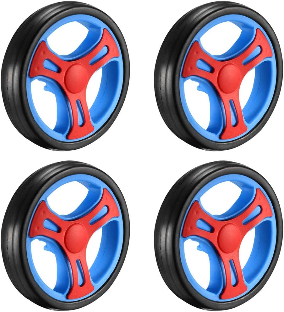 Plastic Swivel Pulley Wheel 152mm/6inch Dia Single Wheel 8mm Mounting Hole, 4pcs