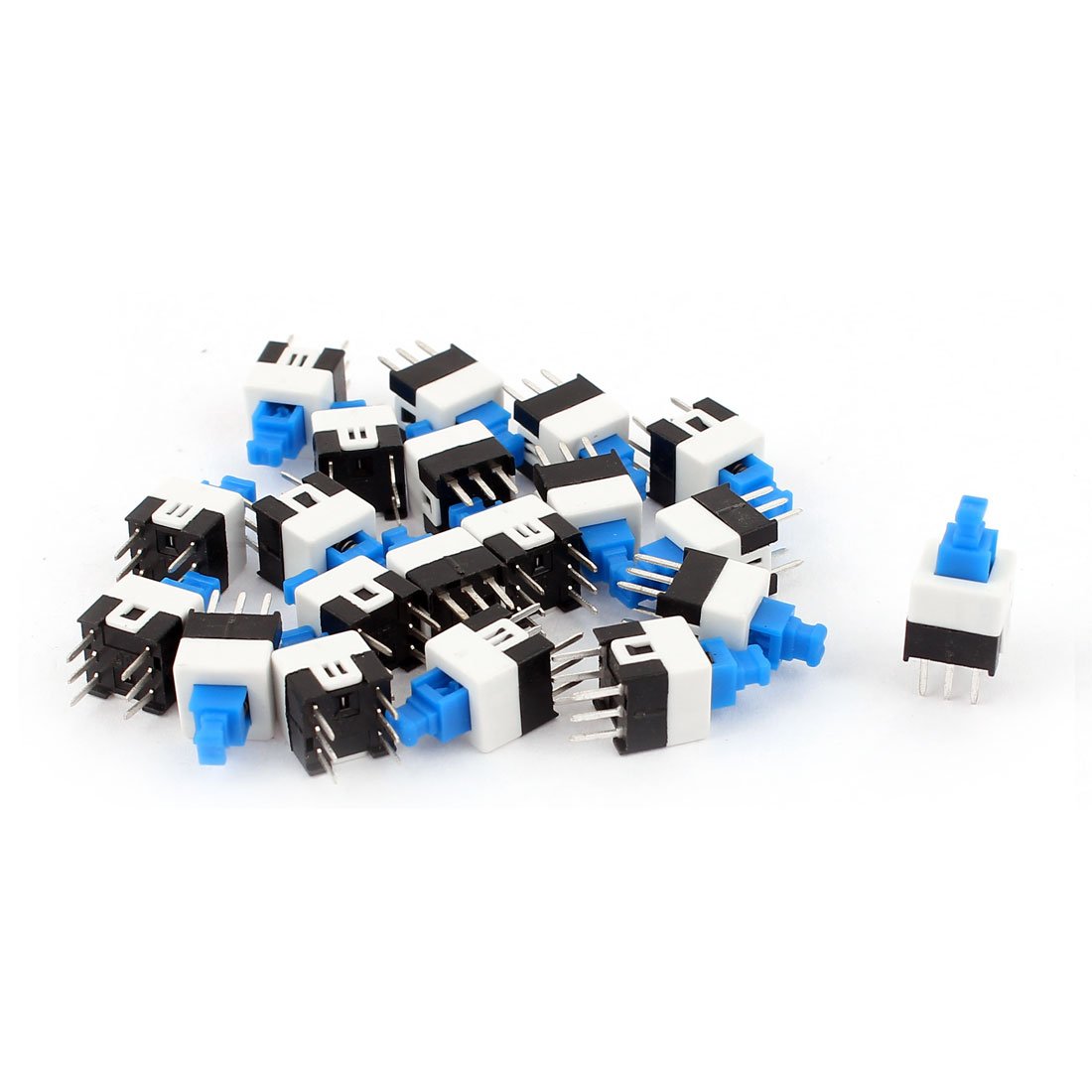 a15060800ux0696 6 Pins Pushbutton Locking Tactile Switches, 7 mm x 15 mm