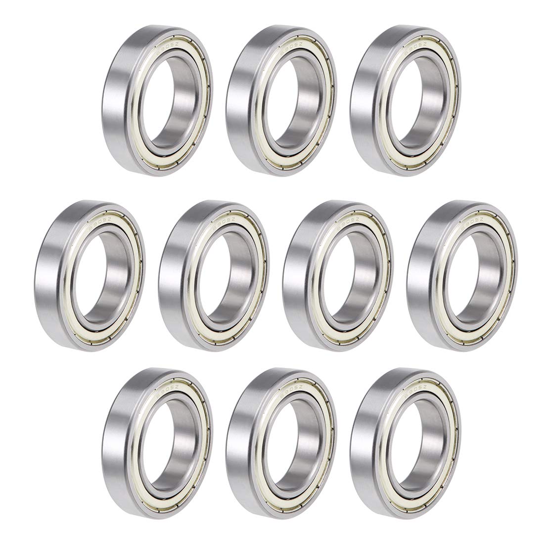 6905ZZ Deep Groove Ball Bearings Z2 25x42x9mm Double Shielded Carbon Steel 10pcs