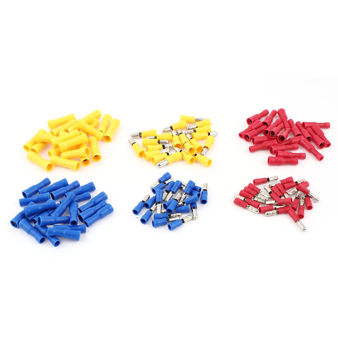 a14090200ux0785 Insulated Terminals Cable Connectors Crimp Bullet Ring Set with 60Pair