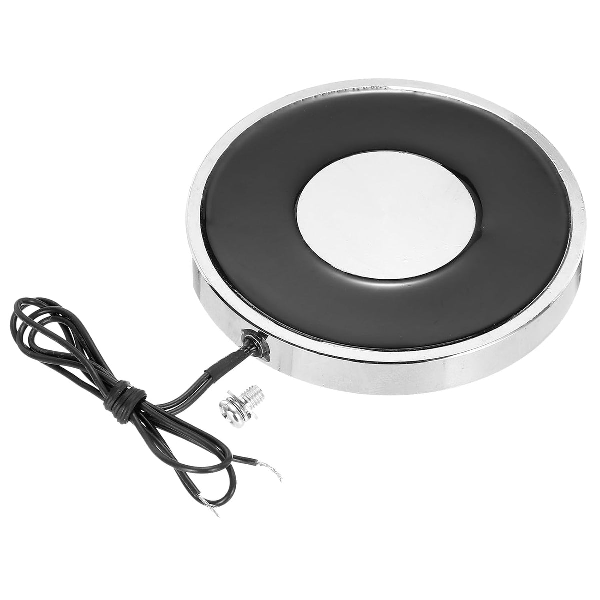 Solenoid Electromagnet DC 24V 9.5W 55LB/25Kg Round Electric Magnet Electric Lifting Magnet 80x10mm for Automation Equipment