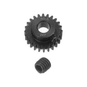 Mod 1 24T Pinion Gear 8mm Bore Hardened Steel Motor Rack Spur Gear for RC Car Truck Gear Drive