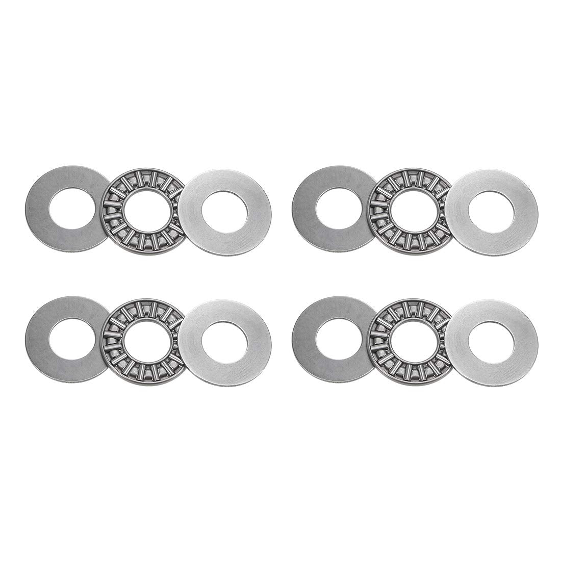 AXK1226 Thrust Needle Roller Bearings with Washers 12mm Bore 26mm OD 2mm Width 4pcs