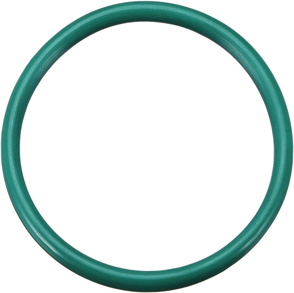 Fluorine Rubber O-Rings, 50mm OD 43.8mm ID 3.1mm Width FKM Seal Gasket for Machinery Plumbing, Green, Pack of 1