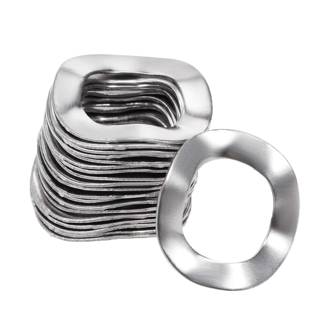 20Pcs 0.31" x 0.51" x 0.01" 304 Stainless Steel Wave Spring Washer for Screw Bolt
