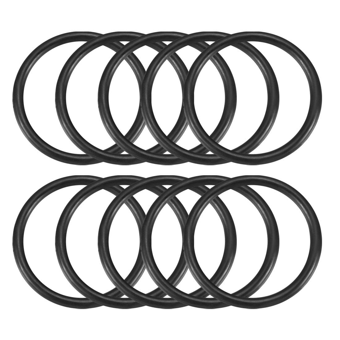 Nitrile Rubber O-Rings, 47mm OD 39mm ID 4mm Width, Metric Sealing Gasket, Pack of 10