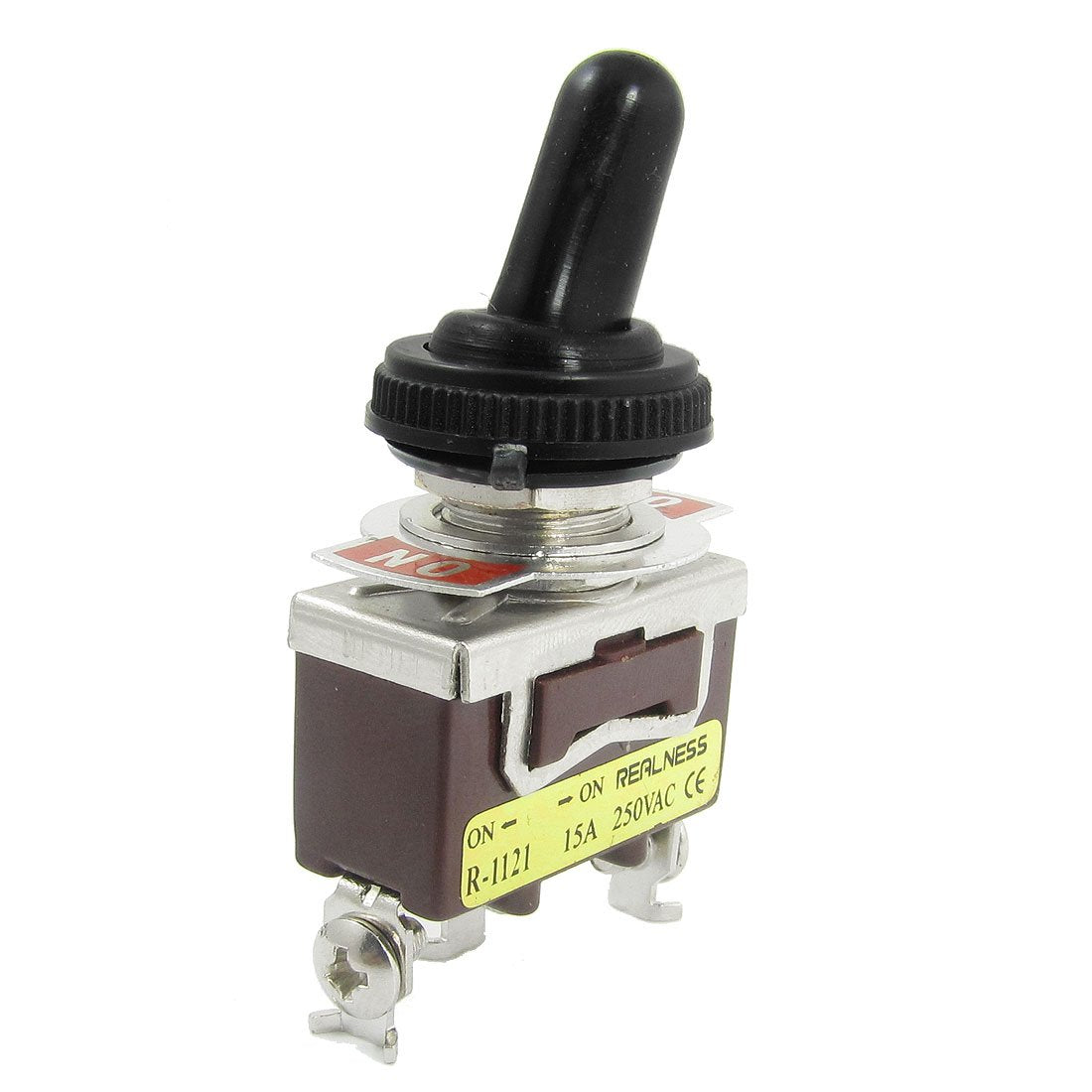 AC 250V 15A ON/ON 2P SPDT 1P2T 3 Terminals Toggle Switch with Waterproof Boot