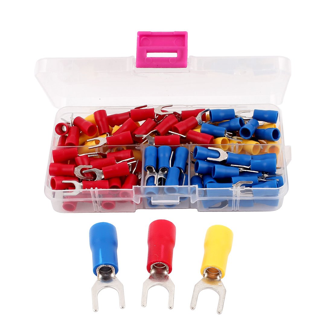 SV3.5-5 Pre Insulated Fork Terminals Connector for AWG14-12 with 120 Piece