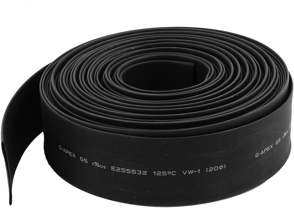 Heat Shrink Tubing 20mm Dia 2:1 rate Heat Shrink Tube Wire Wrap 10m Black