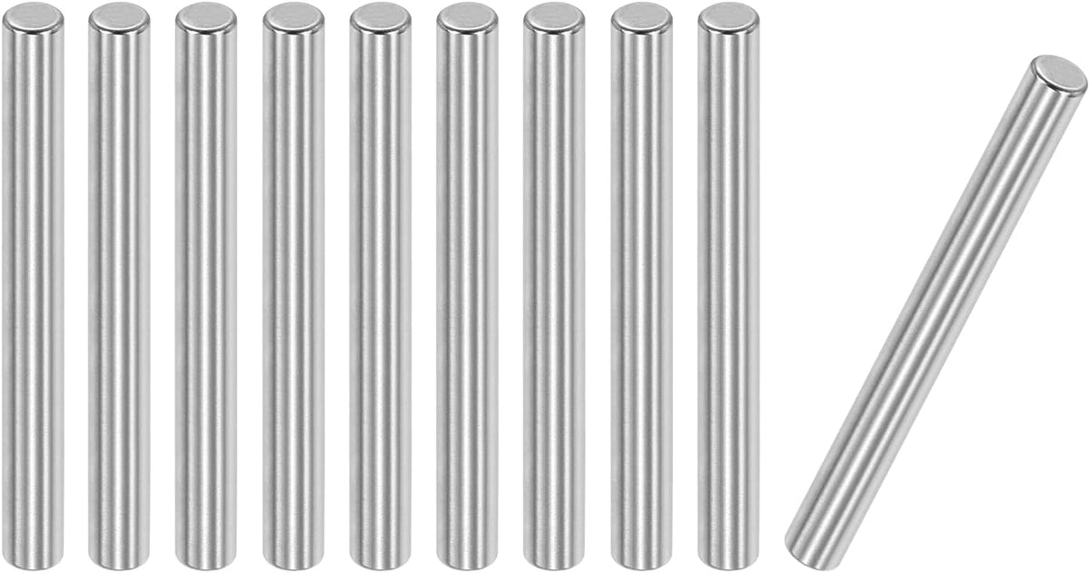 3/16-Inch x 1-3/4-Inch Dowel Pins, Heat Treated Alloy Steel for Extra Hardness, Bright Finish and Accurate Alignment 10pcs