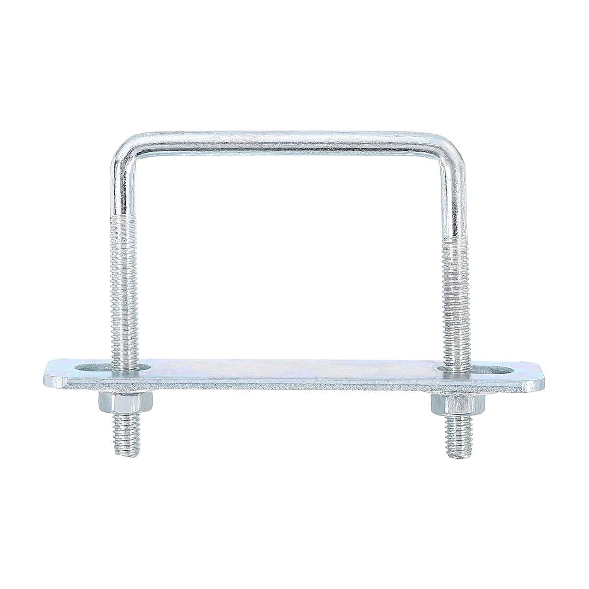 Square U-Bolts, 6 Sets 60mm Inner Width 65mm Length M6 Zinc-Plated Carbon Steel U Clamp Bolt with Nuts and Plates, for Boat Trailer