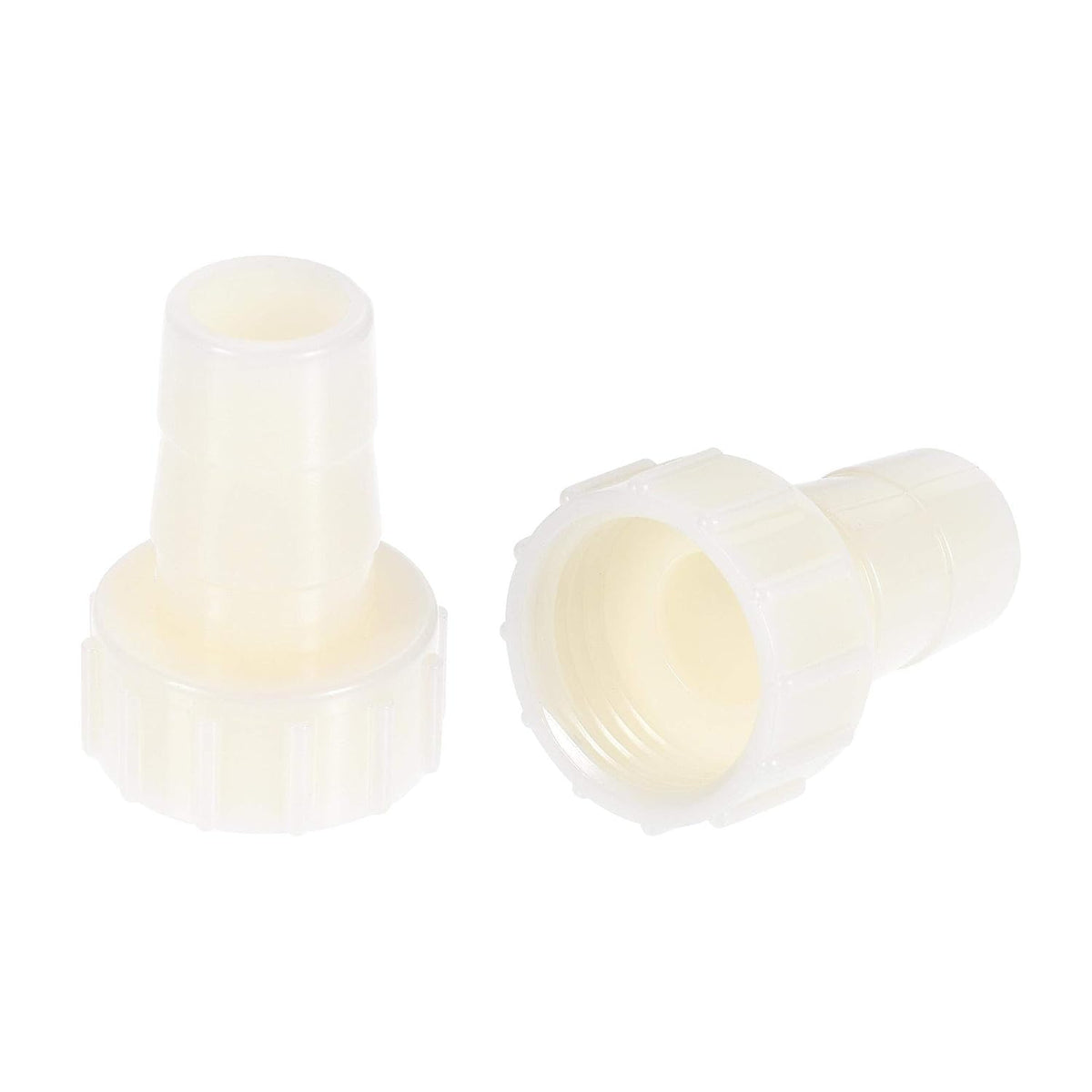ABS Hose Barb Fitting Coupler, 14mm Barb x G1/2 Female Thread Pipe Adapter, White 2Pcs